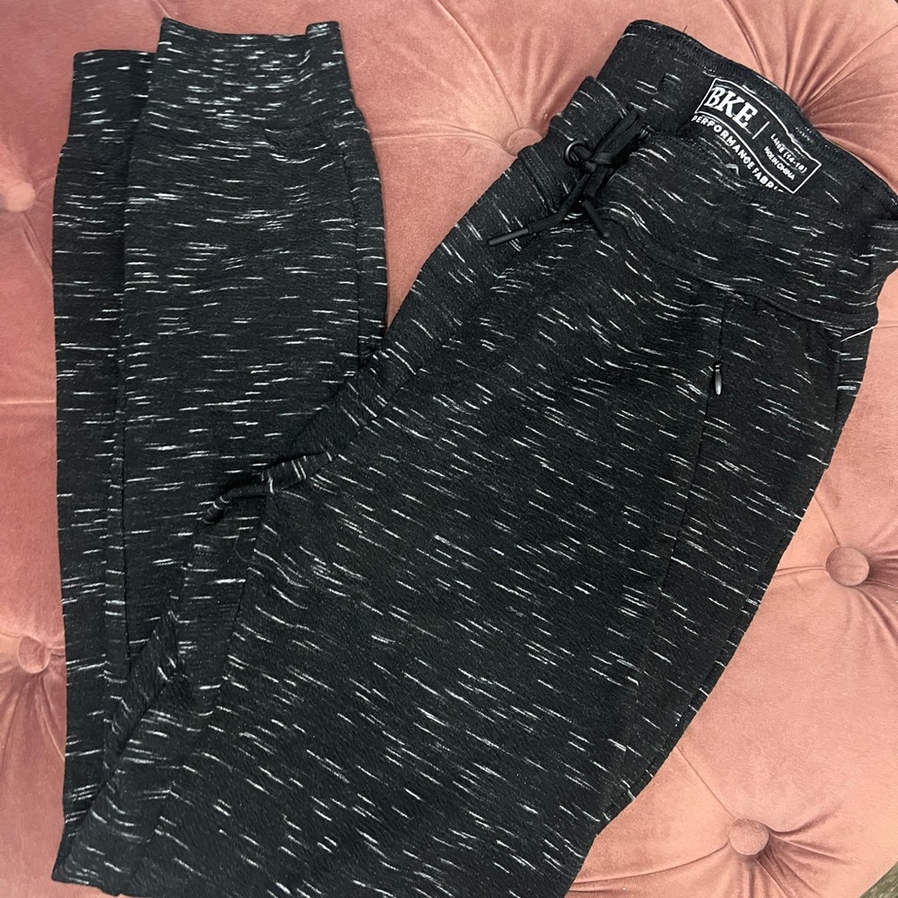 Junior girl BKE Charcoal and White Joggers